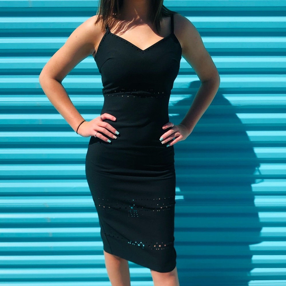 Elizabeth and James Black Dress